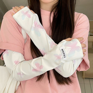 防晒袖套女款冰袖宽松护臂手臂冰丝套防紫外线2026夏季长薄款骑行