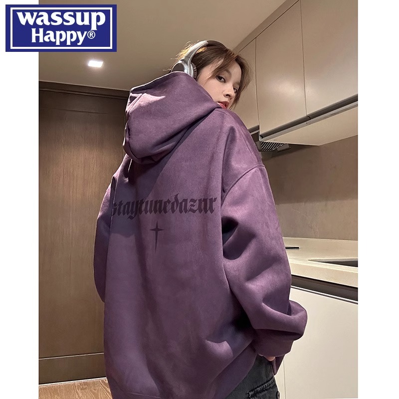 wassuphappy潮流连帽卫衣