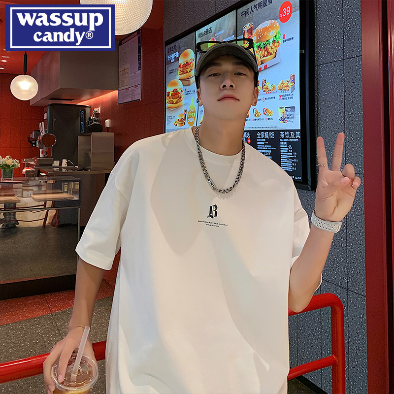 短袖t恤wassupcandy潮流百搭