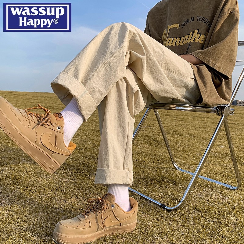 休闲裤wassuphappy潮流百搭