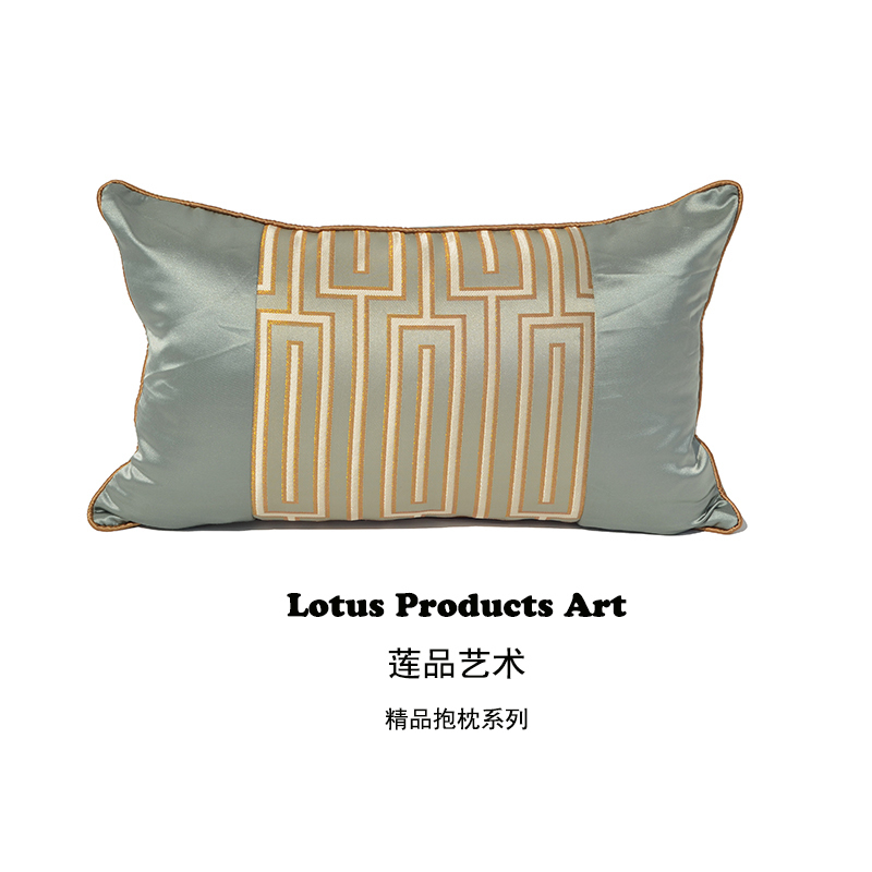 新古典简约现代欧式样板间定制沙发客厅抱枕大靠背睡觉靠垫靠枕套