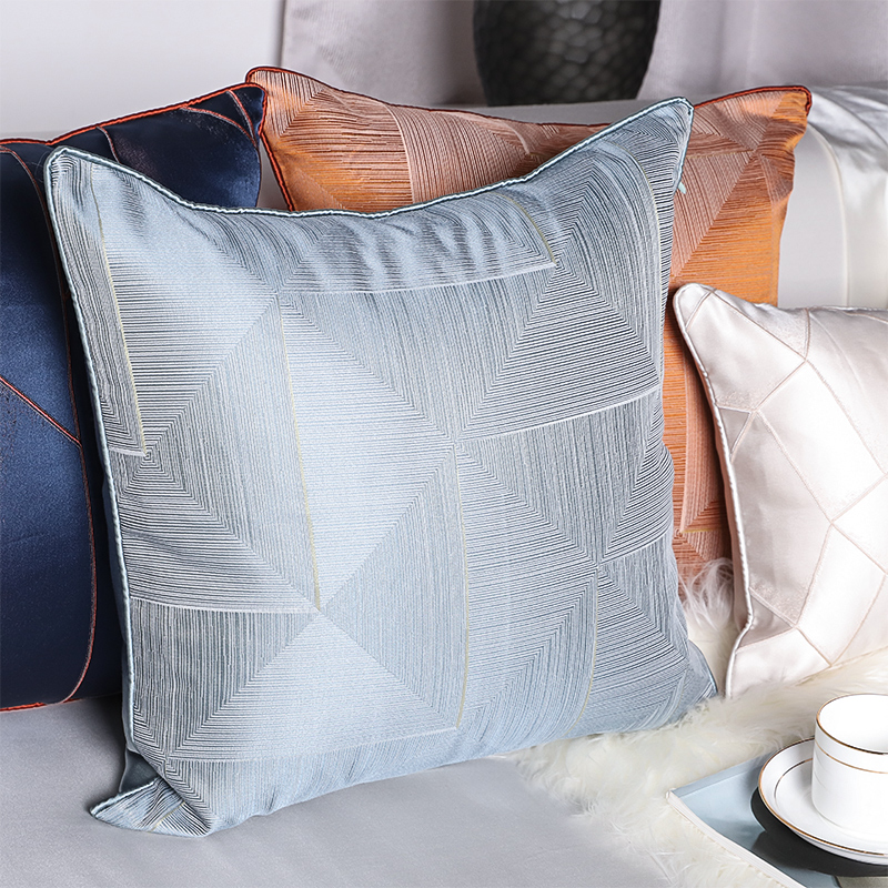 莲品艺术沙发抱枕客厅床头飘窗定制靠垫靠枕现代简约绸缎靠包靠背