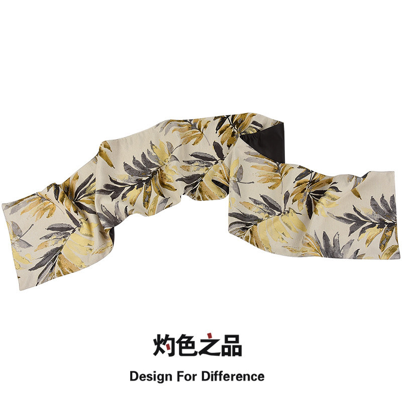 新中式现代简约米黄灰亚麻绣花桌旗布30餐桌柜子柜旗酒店床围巾旗,居家布艺,桌旗,淘宝优惠券,粉丝福利购,淘宝优惠卷