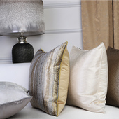 沙发抱枕现代中式 床头简约客厅样板间大靠枕靠垫靠背轻奢枕套定制