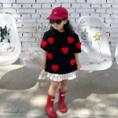 PROJECT 儿童款 原创立体塞棉 SQQZ 满身爱心短袖 T恤鸡米花工作室