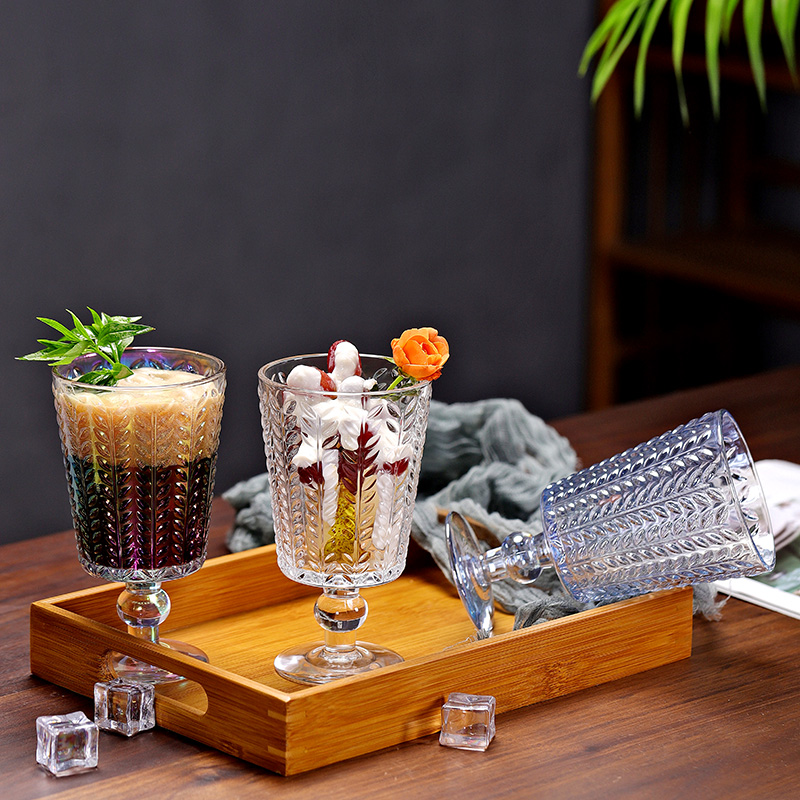 罗派耐热玻璃大众高脚手工彩色