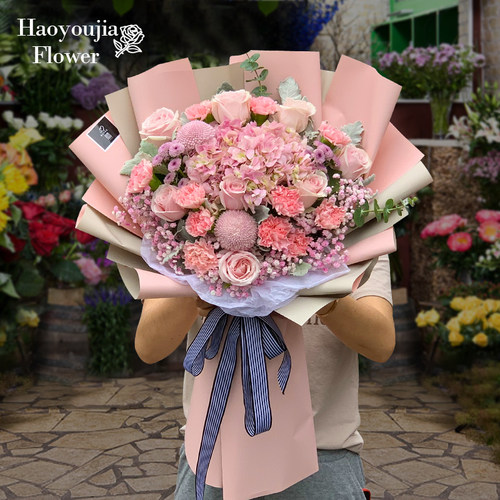 混搭花束生日鲜花速递好又佳花艺
