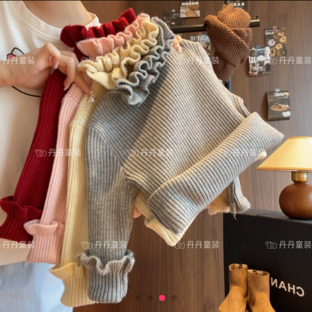 女童保暖毛衣秋冬款儿童纯色百搭木耳边半高领针织衫内搭打底衫,童装/婴儿装/亲子装,毛衣/针织衫,淘宝优惠券,粉丝福利购,淘宝优惠卷