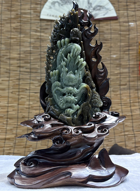 和田玉析木河磨玉龙摆件手把件手镯手串原石原料吊坠挂件黄白岫玉
