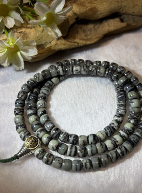 和田玉108佛珠念珠手串项链吊坠