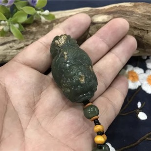 和田玉析木河磨玉手把件金鱼吊坠挂件手镯手串摆件原石原料黄白岫