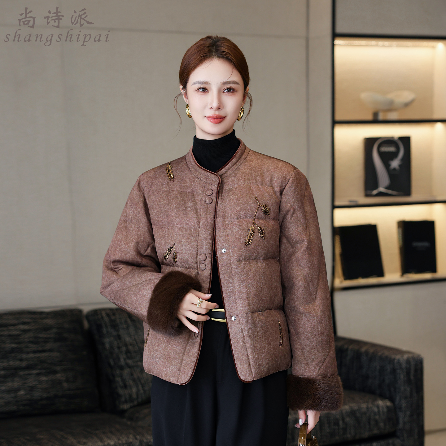 新中式鹅绒服国风上衣外套