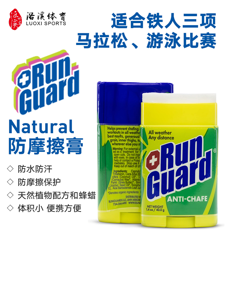 美国Run Guard防摩擦膏Hydro热身油运动跑步骑行防磨膏大腿根内侧-封面