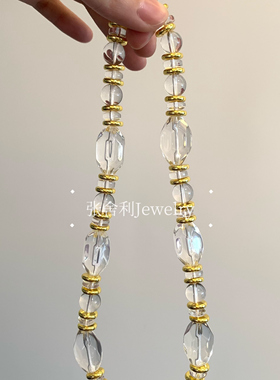 张舍利Jewelry.【棱镜圣约】原创白水晶项链43mm（109480）全新