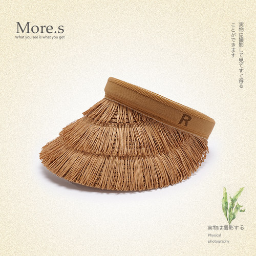 空顶帽出游休闲女春夏大檐流苏