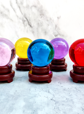 热销轩晏水晶球桌面摆件