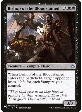 万智牌 沥血团主教 Bishop of the Bloodstained LIST 英文平卡银