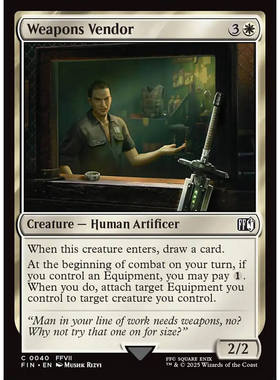 【北境卡牌】万智牌 武器店老板 Weapons Vendor 英文平/闪卡 FIN