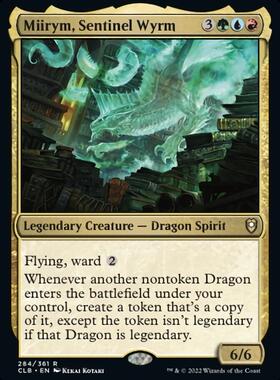 万智牌 博德之门CLB上古龙卫米瑞穆 Miirym, Sentinel Wyrm闪/平