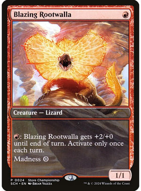 【北境卡牌】万智牌 炽焰萝特瓦拉 Blazing Rootwalla PRM 英文平
