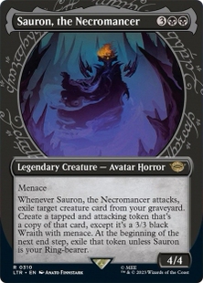 万智牌 死灵法师索隆 Sauron, the Necromancer LTR 中/英文异画