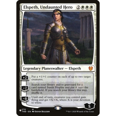 万智牌 无畏英雄艾紫培 Elspeth, Undaunted Hero LIST 英文平卡