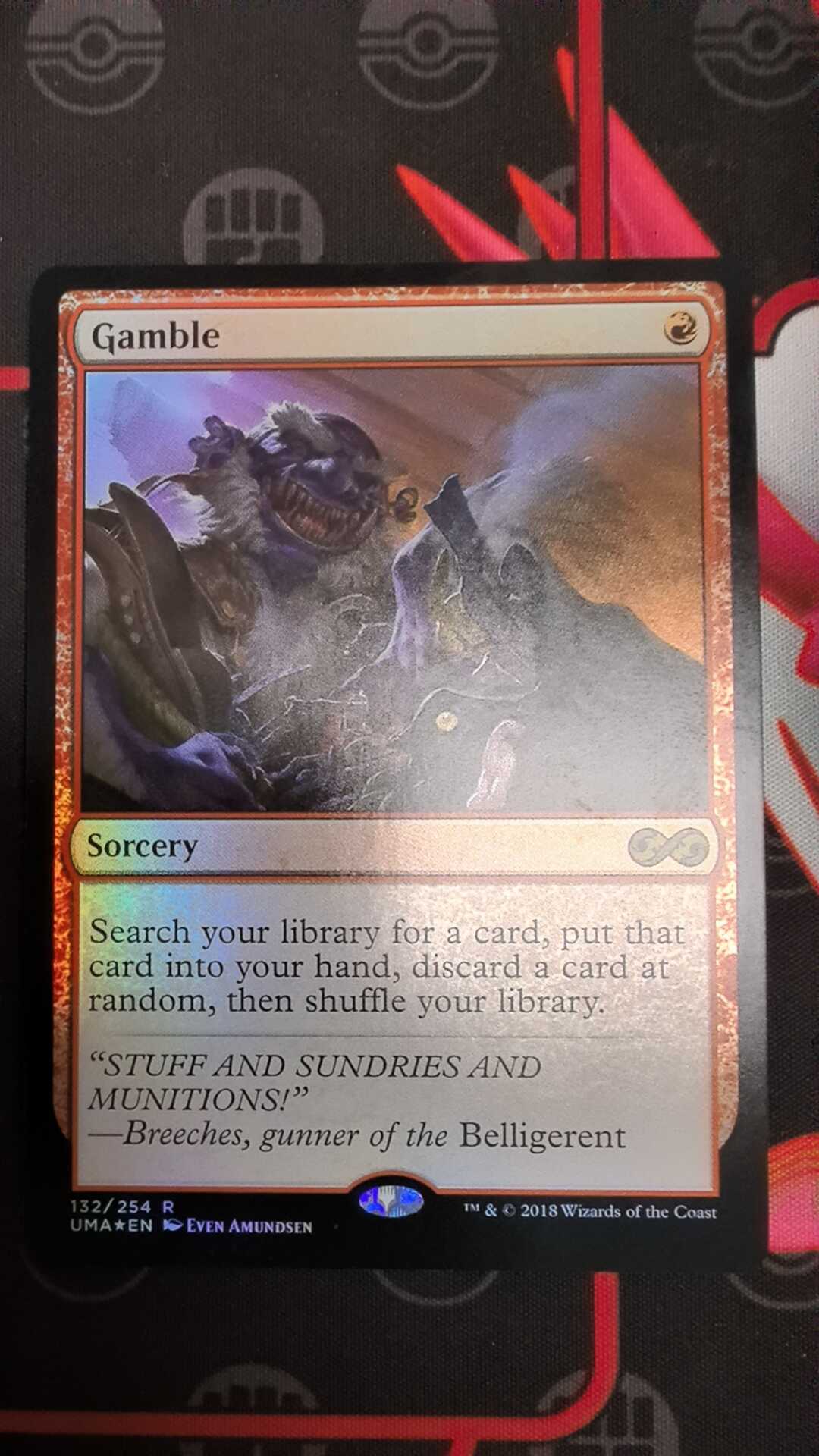 万智牌赌博UMA英文平闪金卡牌