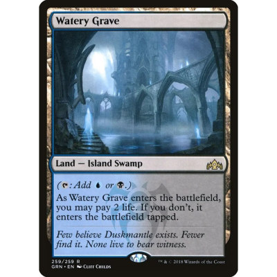 【北境卡牌】万智牌 积水墓地 Watery Gravek GRN 英文平卡 金