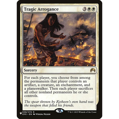 【北境卡牌】万智牌 偏执致悲 Tragic Arrogance LIST 英文平卡