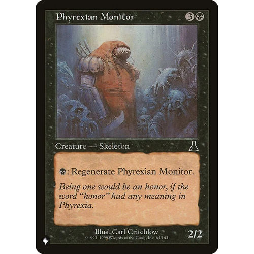 万智牌 非瑞克西亚监察员 Phyrexian Monitor LIST 英文平卡 铁