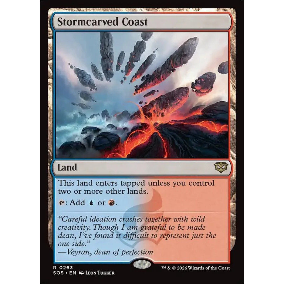 万智牌 风蚀海岸 Stormcarved Coast SOS 英文平/闪卡 金