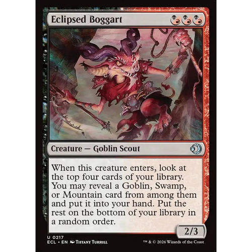 【北境卡牌】万智牌 ECL 交蚀波尬 Eclipsed Boggart 英文平/闪卡
