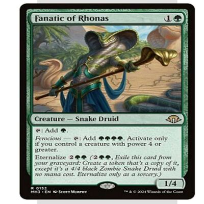 万智牌 MH3 罗纳斯的狂徒 Fanatic of Rhonas 中/英文平卡 金