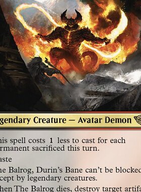 万智牌 都林克星炎魔 The Balrog, Durin's Bane LTR 中/英文 金