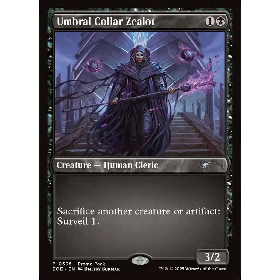 万智牌 影环狂信者 Umbral Collar Zealot EOE 英文特卡平/闪卡图片