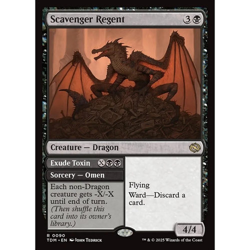 【北境卡牌】万智牌 食腐龙侯 Scavenger Regent TDM 英文平/闪卡