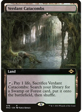 万智牌 MH2 新绿陵墓 Verdant Catacombs 英文扩画平/闪卡 金