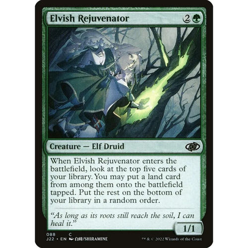 万智牌 回春妖精 Elvish Rejuvenator J22 中/英文平卡 铁