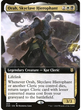 万智牌 空境法皇奥拉 Orah, Skyclave Hierophant ZNR 英文扩画