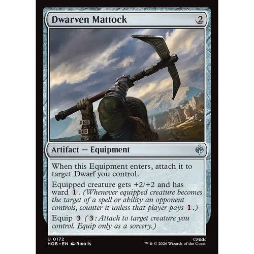 【北境卡牌】万智牌 矮人鹤嘴锄 Dwarven Mattock HOB英文平/闪卡