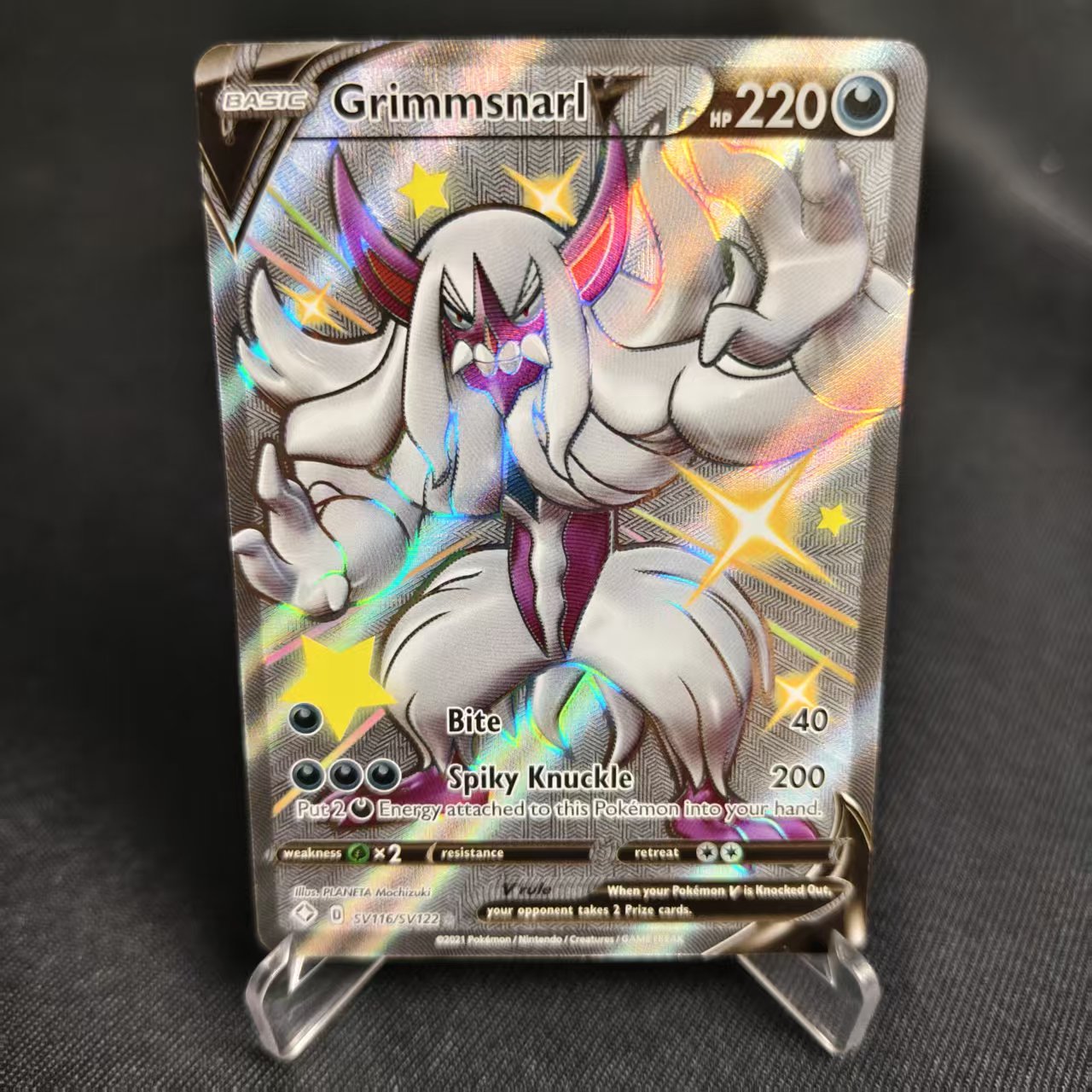 PTCG卡牌美版长毛巨魔VSSR闪