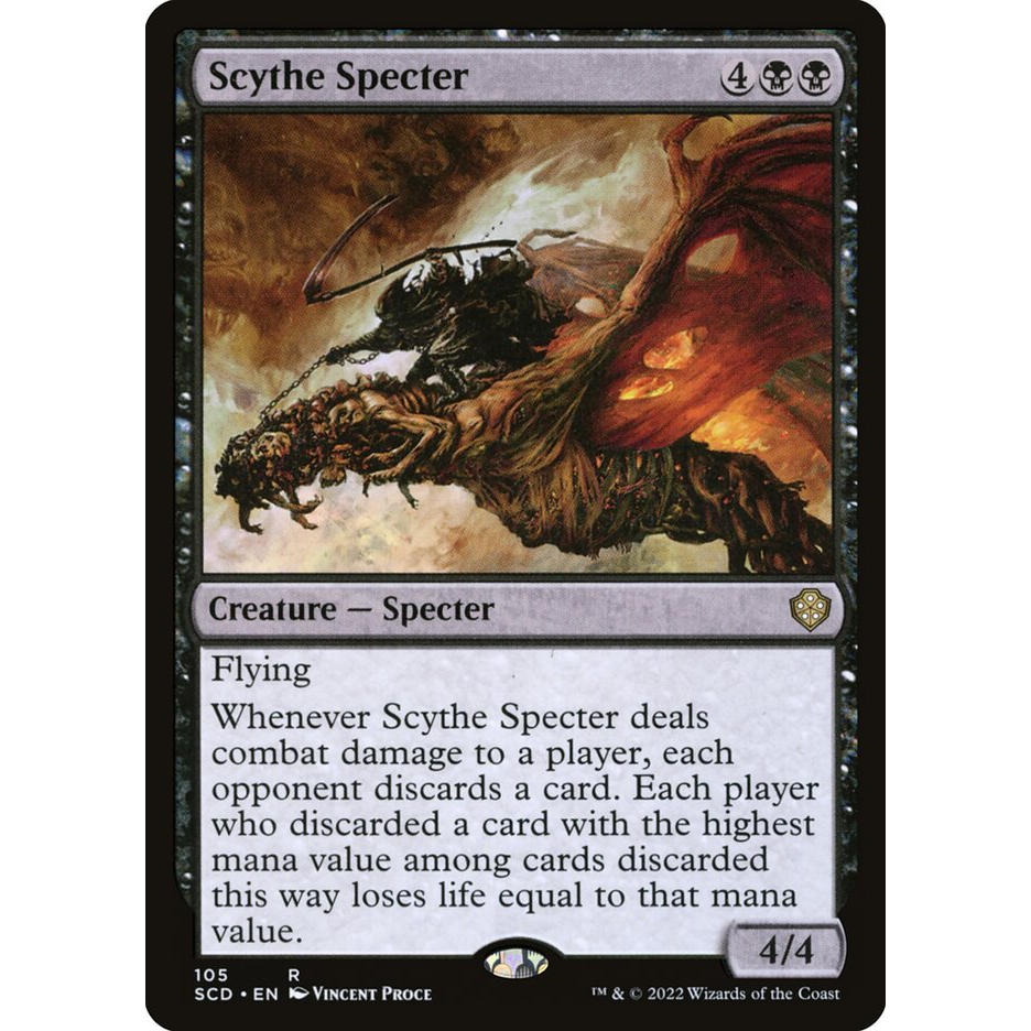 【北境卡牌】万智牌 死灵镰刀手 Scythe Specter SCD 英文平卡 金