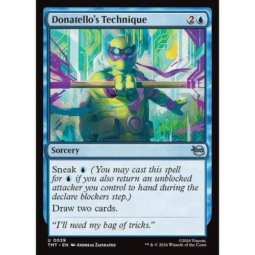 万智牌 多纳泰罗的绝招 Donatello's Technique TMT 英文平/闪卡