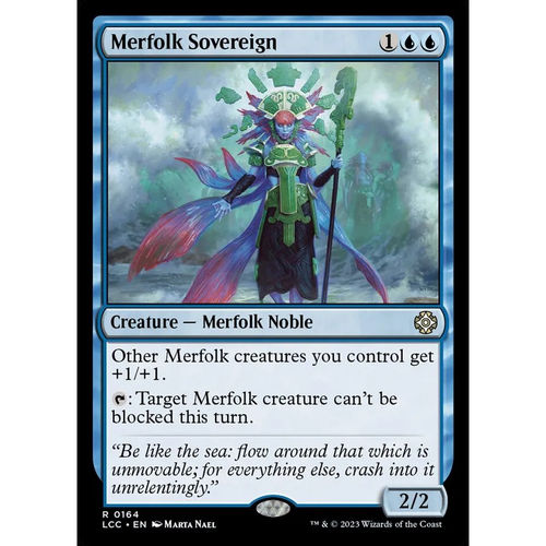 【北境卡牌】万智牌 人鱼君王 Merfolk Sovereign LCC 英文平卡