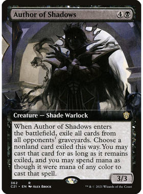 【北境卡牌】万智牌 黯影著书人 Author of Shadows C21 英文扩画