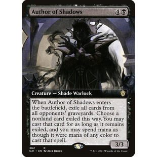 【北境卡牌】万智牌 黯影著书人 Author of Shadows C21 英文扩画