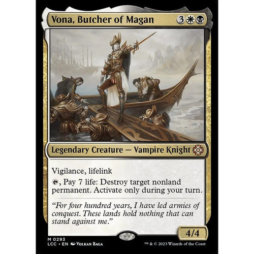万智牌 玛甘屠夫沃娜 Vona, Butcher of Magan LCC 英文平卡 秘稀