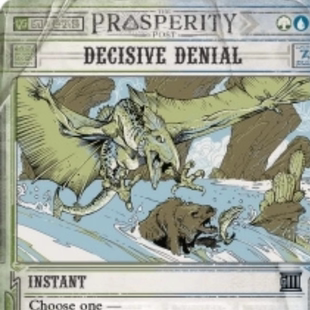 万智牌 光雷驿镖客 OTP 定念拒斥 Decisive Denial 英文/简中平卡