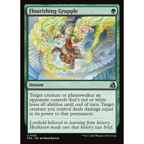 万智牌 繁花缠斗 Flourishing Grapple FRA 英文平/闪卡 银