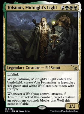 万智牌 午夜明光托西密Tolsimir, Midnight's Light简中/英文 MKM